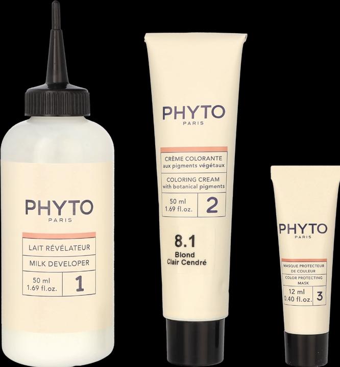 Produktbild Phyto Permanent Light Blonde 8.1 Hair Coloring (8.1 Blond Clair)