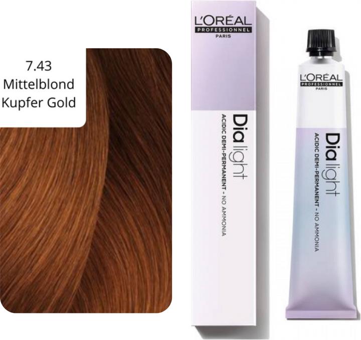 Image du produit L'Oréal Professionnel Dia Light (7.43 blond blond moyen cuivre or)
