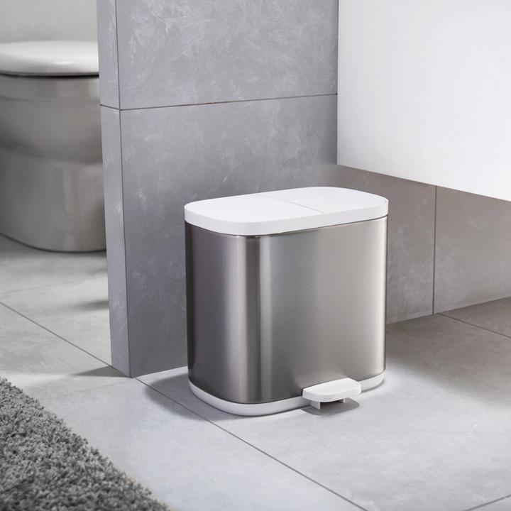 Produktbild Joseph Joseph Split Steel Trenn-Abfallbehälter, 2x3l, 27x18x28.4cm (6 l)