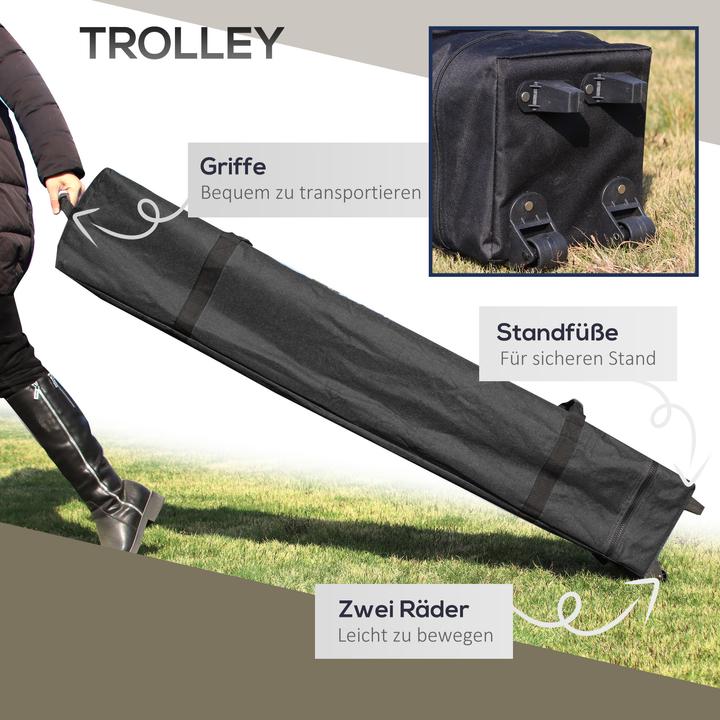 Immagine prodotto Outsunny Padiglione pieghevole con rete (392 cm, 392 cm)