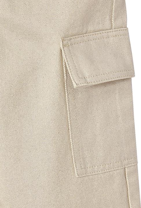 Produktbild Vertbaudet Weite Mädchen Cargohose mit Glanzeffekt (140)