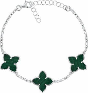 Immagine prodotto Brilio Silver - Charming silver bracelet Flowers BRC192WG
