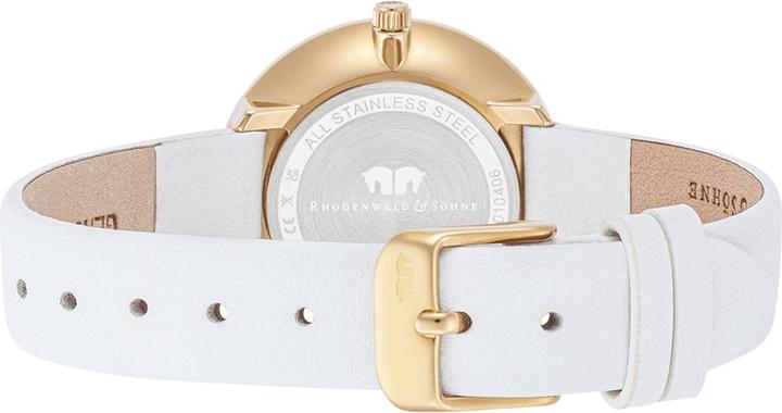 Image du produit Montre à quartz pour femme Pearl en cuir véritable blanc - 32214 (Montre analogique, 32 mm)