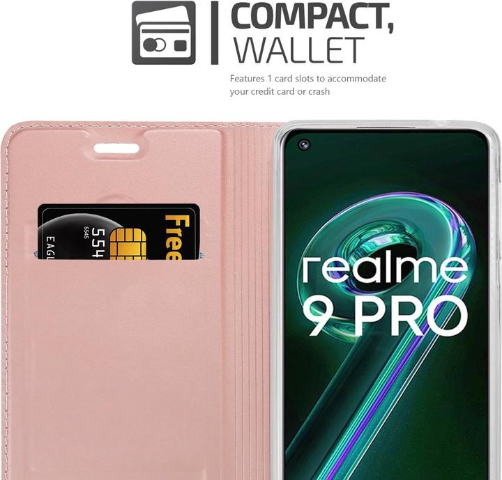 Productafbeelding Cadorabo Classy Book Case voor Realme 9 5G / 9 PRO / V25 / Q5 / OnePlus Nord CE 2 LITE 5G (Vivo V25, Realme 9 Pro+, OnePlus North CE 2 Lite 5G)