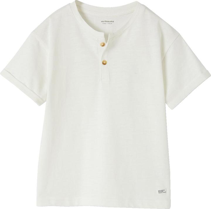Immagine prodotto Vertbaudet Camicia henley da ragazzo in cotone riciclato Basic, personalizzabile (110)