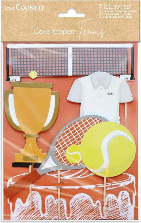 Produktbild ScrapCooking 5er Set Kuchendekoration Tennis Motive (1 x)