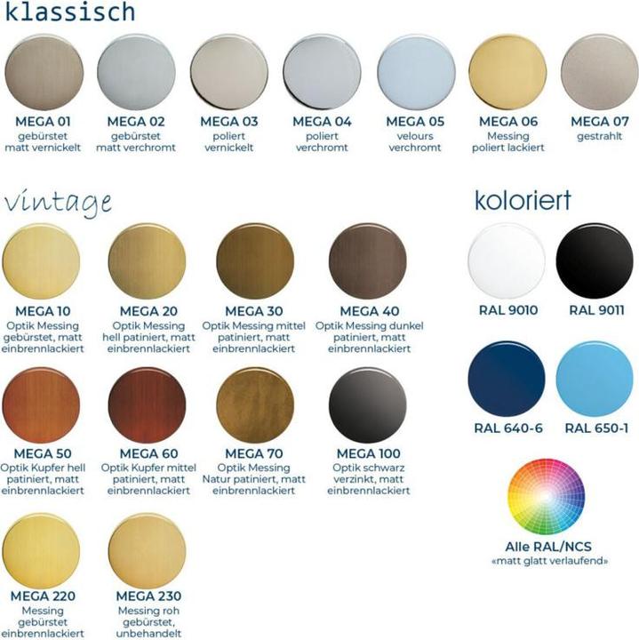 Produktbild Mega WC-Rosettengarnituren 36.120 (Türrosette)