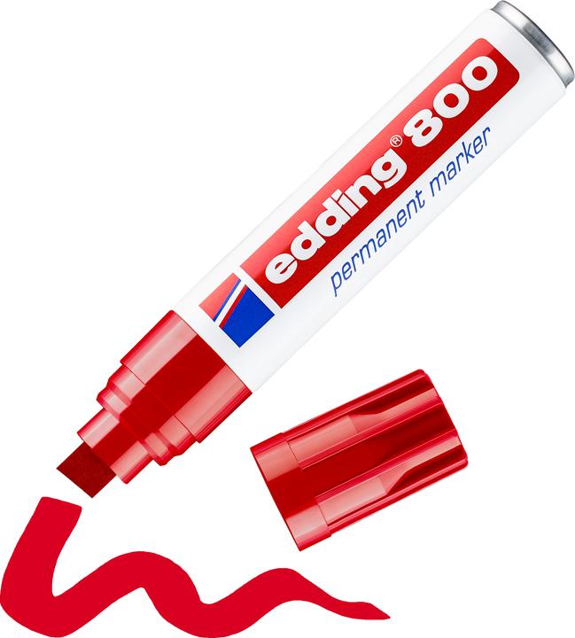 Produktbild Edding Permanent Marker 800 (Rot, 12 mm, 1 x)