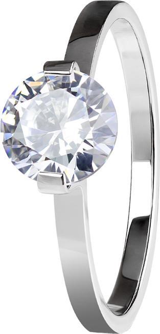 Produktbild Star Piercing Ring silber mit grossem Kristall (Chirurgenstahl 316L, ohne Messing)