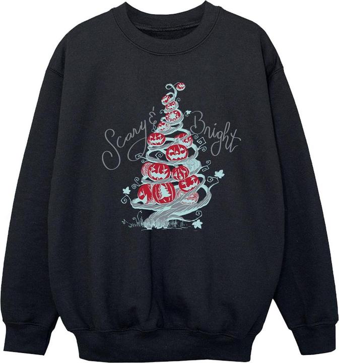 Actual product image Disney Girls The Nightmare Before Christmas Scary & Bright Sweatshirt (152, 158)