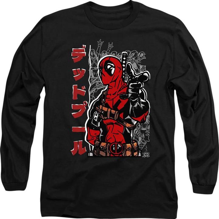 Actual product image Deadpool Unisex Adult Japanese T-Shirt (S)
