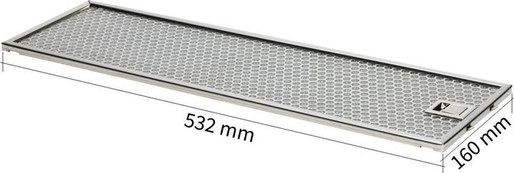 Produktbild V-Zug Fettfilter H41890 DF/DF-E/DF-N 532x160x10, 60 - Dampfabzug