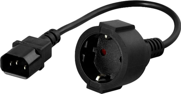 Image du produit Powerwalker Adaptateur de mise à la terre IEC. C14 - CEE 7/3 (Type F)