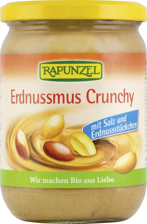 Image du produit Rapunzel Purée de cacahuètes croquante au sel (500 g)