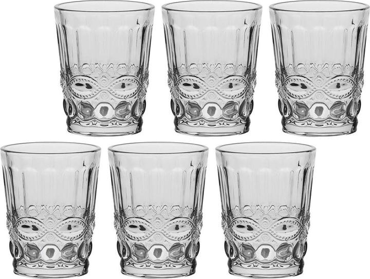 Immagine prodotto La Porcellana Bianca Set di 6 bicchieri Barberino con base spessa - Trasparente 270 ml (0.27 l, 6 x)