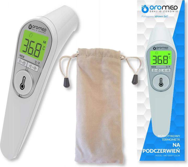 Immagine prodotto ORO HI-TECH MEDICAL ORO-BABY COLOR Kropstermometro digitale Termometro a colori con registrazione dei (Senza contatto)