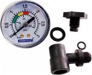 Actual product image Astral Pool Kit pressure gauge 1/8" NM ref 4404020041