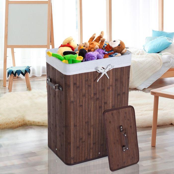 Immagine prodotto Homcom Cesto per il bucato con 2 maniglie (72 l)