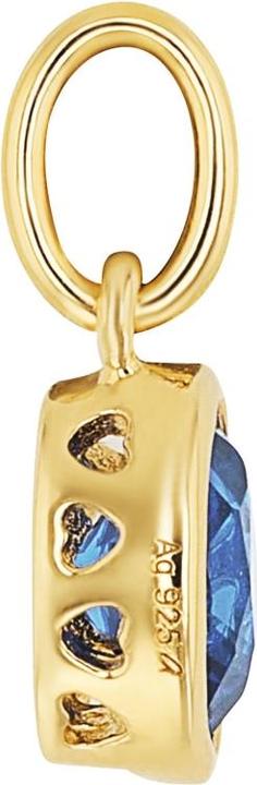Actual product image Amor Cupid pendant for ladies, 925 Sterling silver, gemstone synth. (Silver 925)