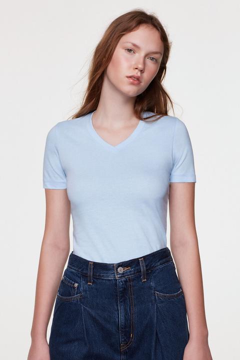 Image du produit Hakro T-shirt femme "Classic" 126 ice-bleu taille M (M)