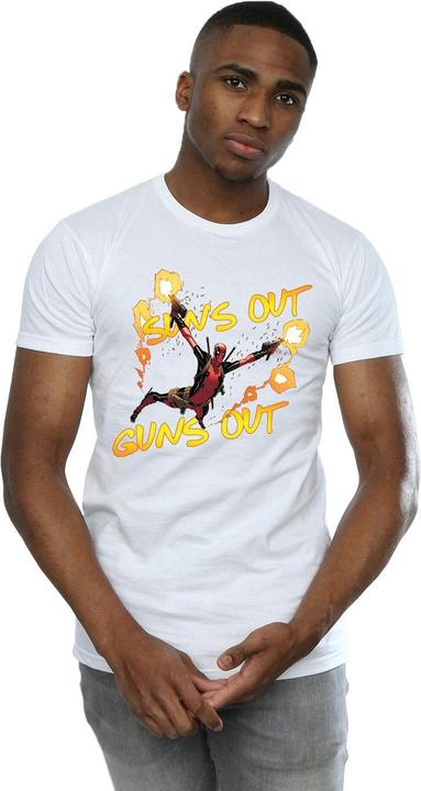 Actual product image Mens Deadpool Sun's Out Guns Out T-Shirt (XL)