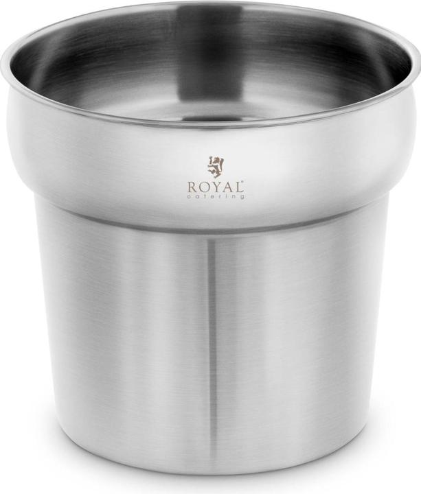 Produktbild Royal Catering Saucenbehälter Saucenschüssel Gastronomie Edelstahl 6,6 l Ø 240 x 370 mm