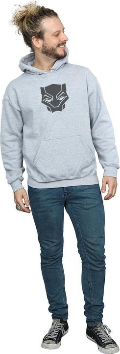 Immagine prodotto Felpa da uomo con cappuccio Black Panther Black On Black (S)