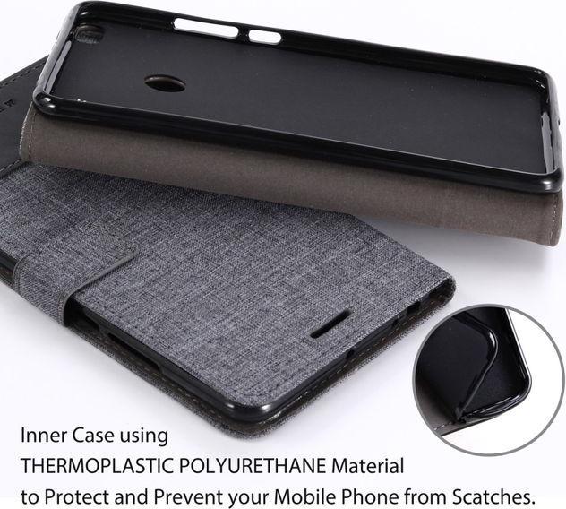 Actual product image MU Classic Two color leather/fabric cover (Mi Max 2)