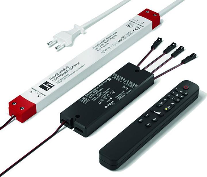 Immagine prodotto Halemeier Interruttore/dimmer wireless a 4 canali S-Mitter MultiWhite² Smart Set