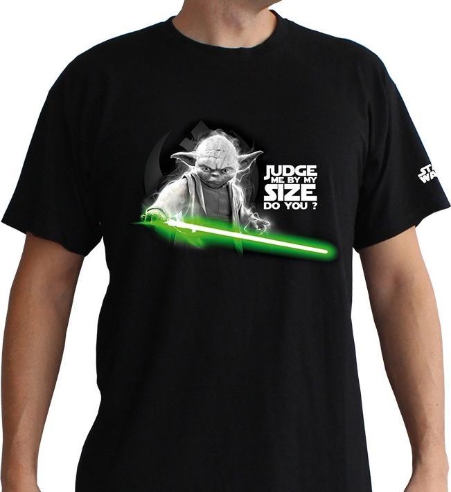 ABYstyle STAR WARS - T-Shirt Yoda Judge me... - Black (XL) (XL)