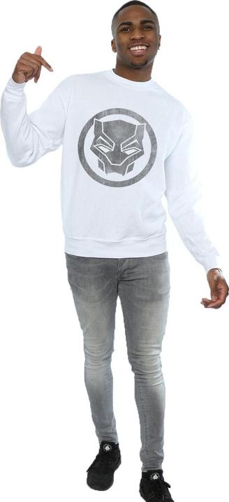 Image du produit Mens Black Panther Distressed Icon Cotton Sweatshirt (XXL)
