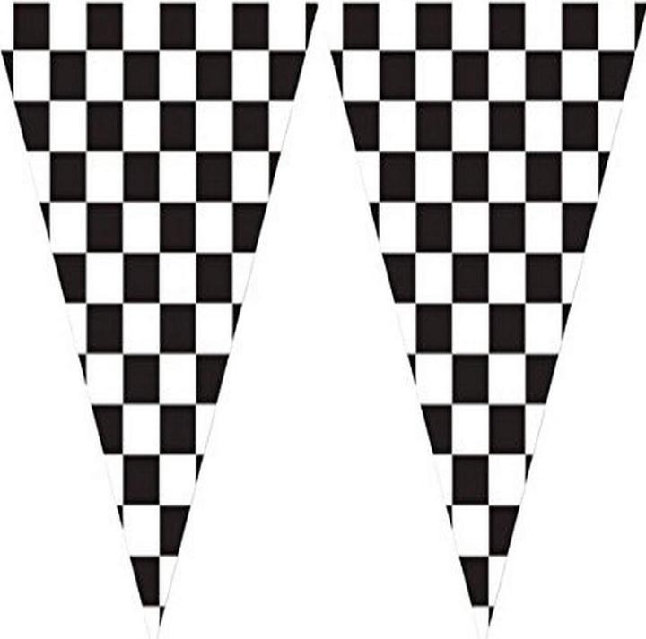 Actual product image Creative Party Plastic Chequered Flag Banner