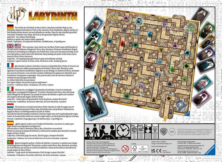 Produktbild Ravensburger Harry Potter Labyrinth (Italienisch, Niederländisch, Französisch, Deutsch, Portugiesisch)