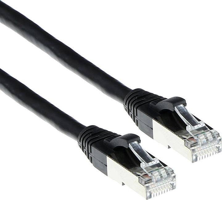 Immagine prodotto Cavo patch SFTP CAT6A snagless nero da 10 metri con connettori RJ45. Cat6a s/ftp snagless bk 10,00m (U/UTP, CAT6a, 10 m)