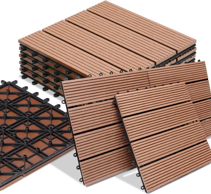 Actual product image Casaria WPC Fliesen (66 x, 30 x 30 cm)