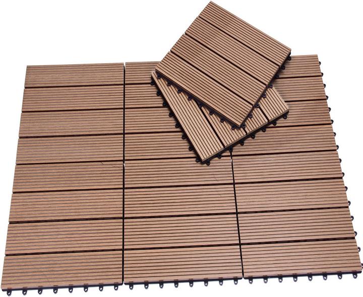 Actual product image Casaria WPC Fliesen (66 x, 30 x 30 cm)