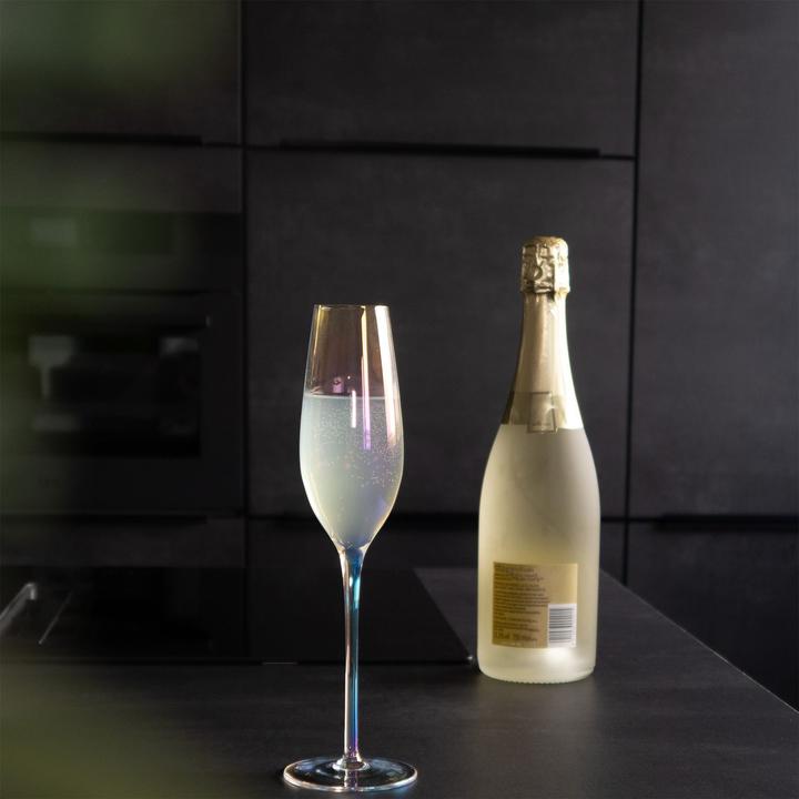 Produktbild Intirilife Champagner Sekt Glas Set 200 ml (20 cl, 2 Gläser, Sektgläser)