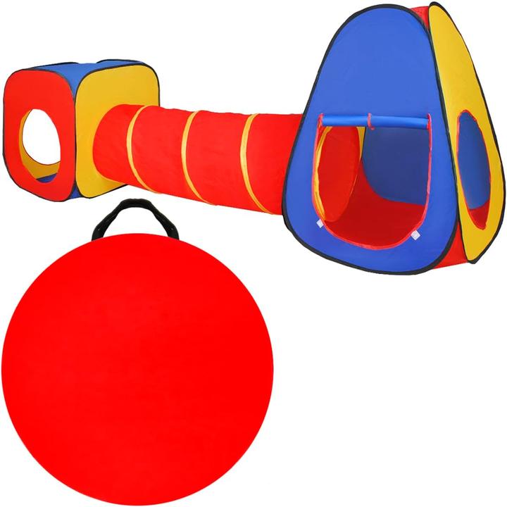 Actual product image Kruzzel 3-piece pop-up children's play tent with tunnel