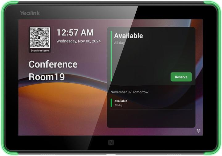 Produktbild Yealink RoomPanel E2, Black 8" room (1280 x 800 Pixel, 8")
