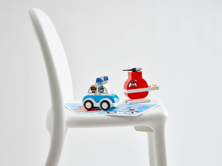 Produktbild LEGO Mein erster Feuerwehrhubschrauber und mein erstes Polizeiaut (10957)