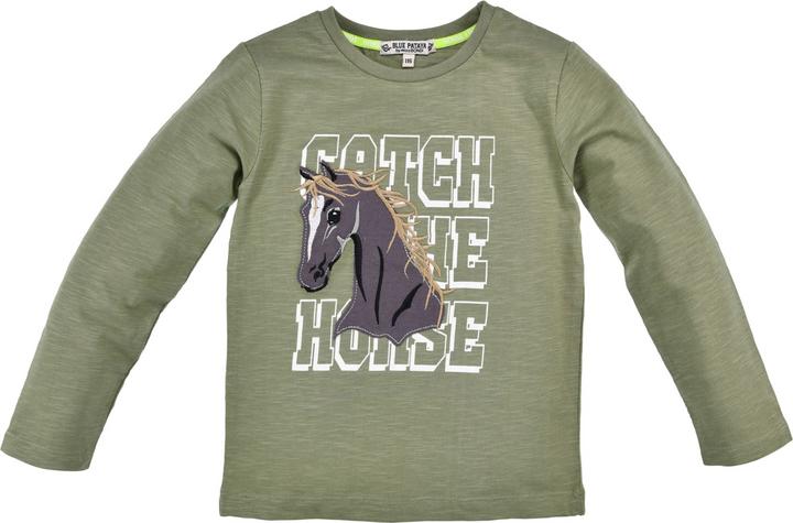 Bondi T Shirt Langarm Pferdekopf