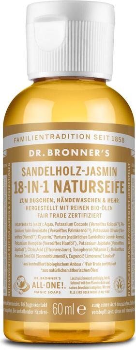 Bois de santal Jasmin (Savon liquide, 60 ml)