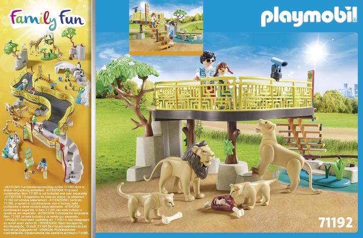Actual product image Playmobil Lions in the outdoor enclosure (71192, Playmobil Family Fun)
