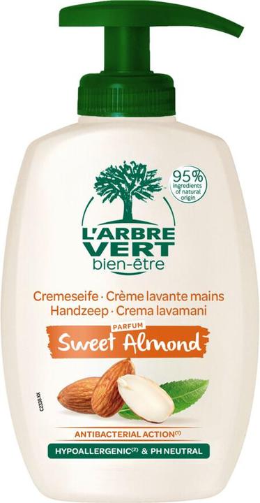 Actual product image L'arbre vert Eco hand soap sweet almond (300ml) (Liquid soap, 300 ml)
