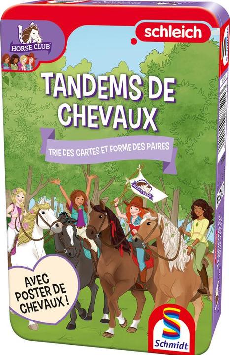 Actual product image Schmidt Spiele Metal Box Tandem Horses