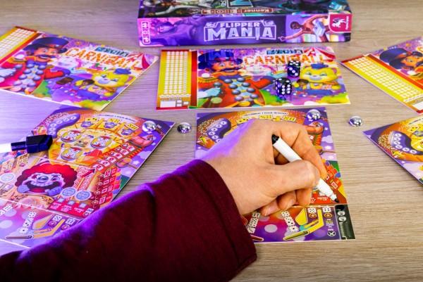 Actual product image Pegasus 57318G - Flippermania, board game, for 1-4 players, ages 10+ (DE edition) (German)