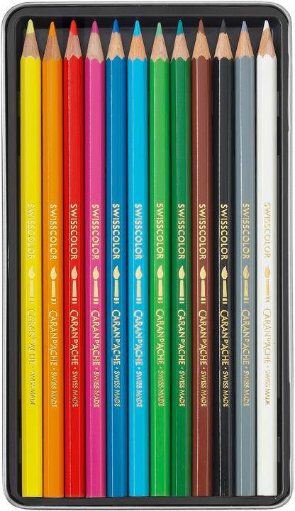 Image du produit Caran d'Ache Crayons de couleur (Multicolore, 12 x)