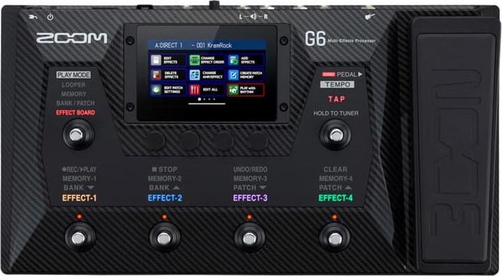 Actual product image Zoom G6 UK (NEW) Multi Effects Processor (Amp Modeler)