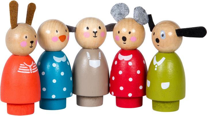 Produktbild Moulin Roty Les Grande Famille, Set 5 Figuren aus Holz
