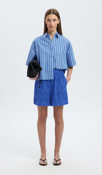 Produktbild Selected Femme Broderie Anglaise Højtaljede shorts (40)